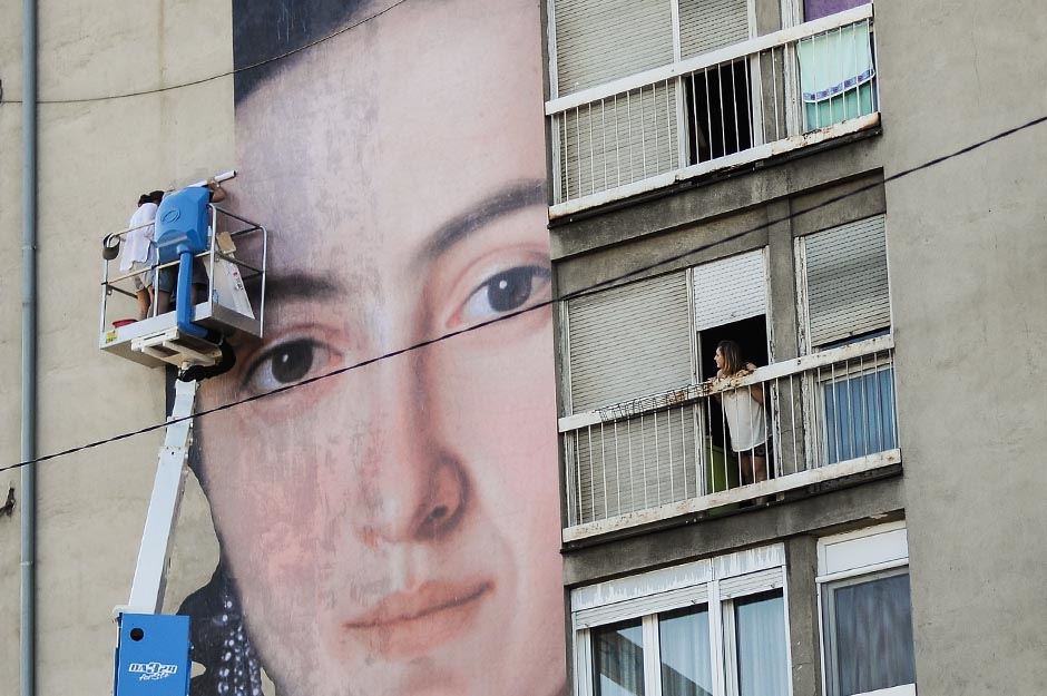 Palilula mural zgrada Aleksandar Jovičić