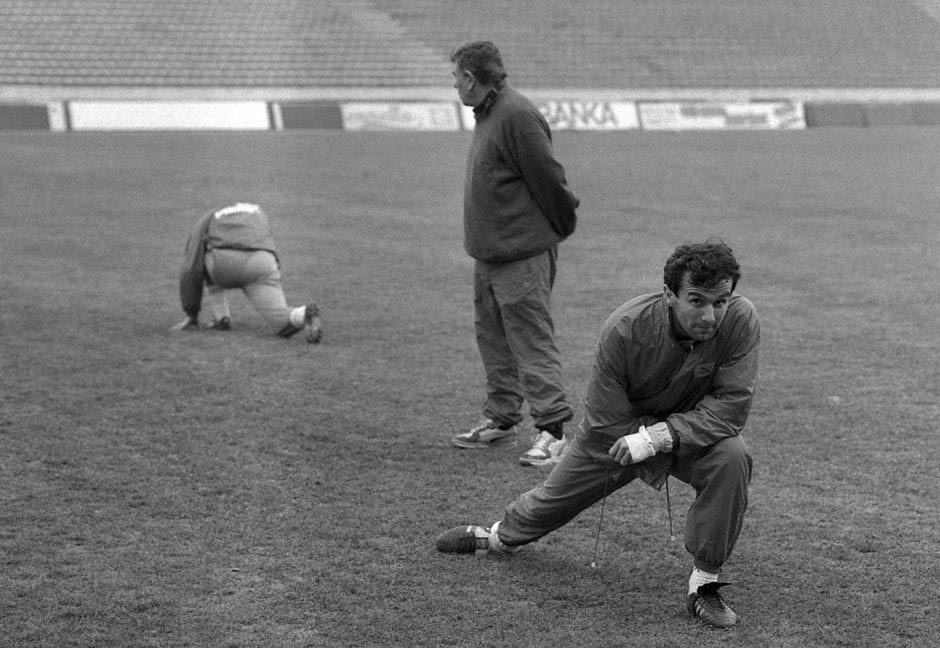 FK Crvena zvezda - Trening na stadionu Marakana 1991. godine Kup evropskih šampiona (FOTO)