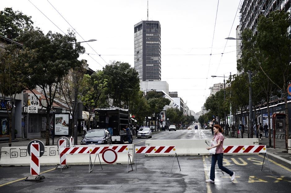 Parada ponosa - Beograd - policija na ulicama