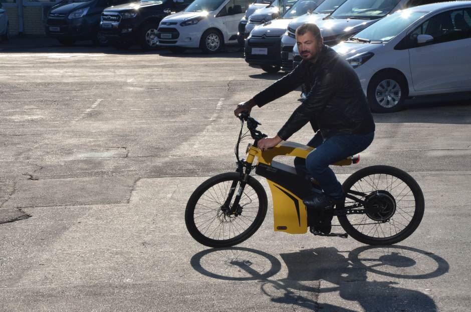 Prva vožnja prvog srpskog elektro bicikla