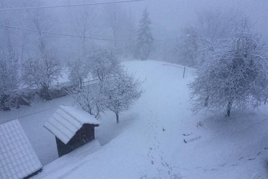 Snežna idila u Ivanjici