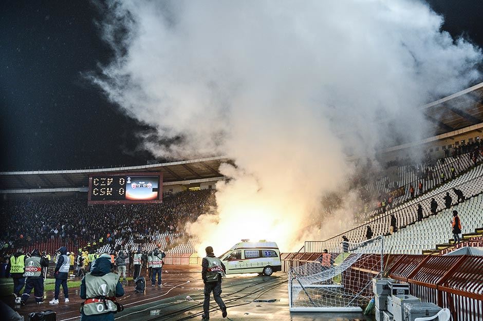 Crvna Zvezda - CSKA, bakljada