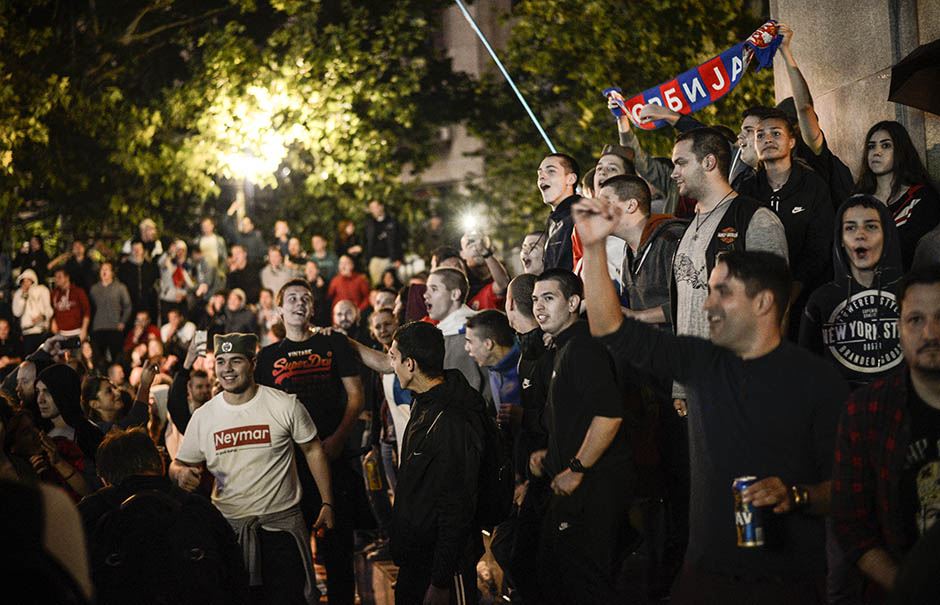 Srbija - Brazil 0:2, bakljada u Beogradu FOTO