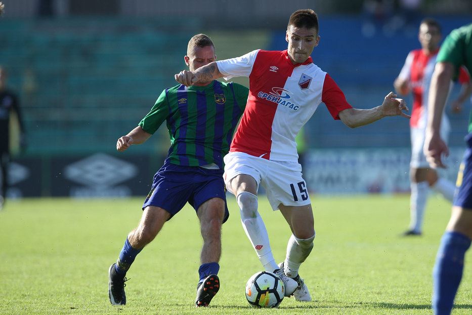 Zemun Vojvodina 1:1, gol Veljko Simić