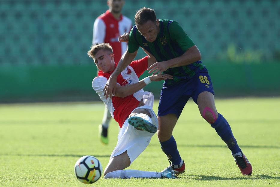 Zemun Vojvodina 1:1, gol Veljko Simić
