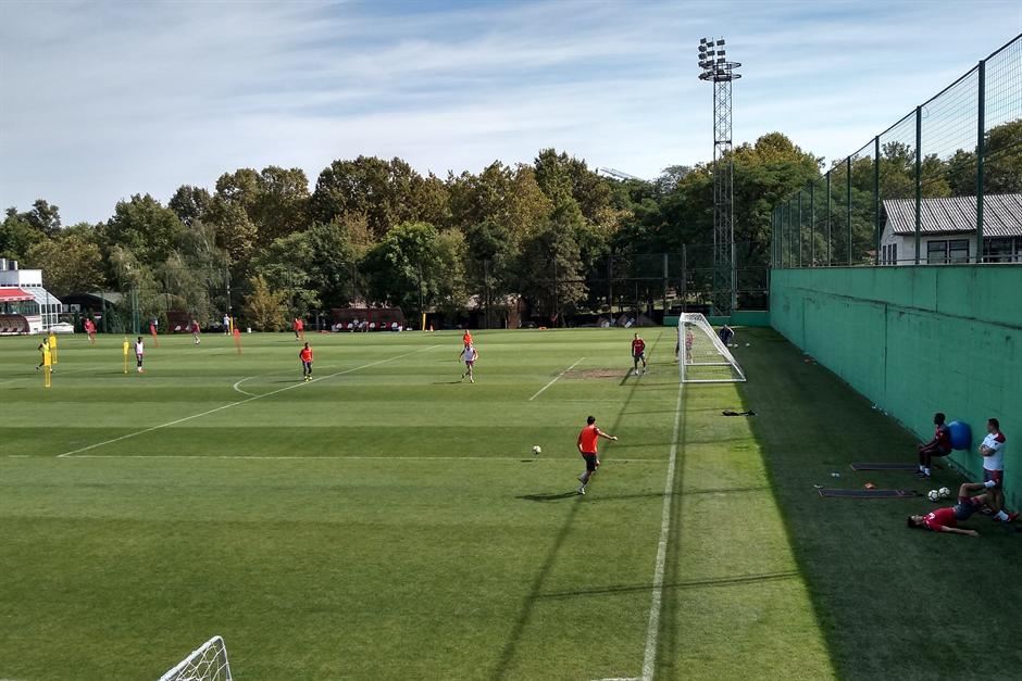 Zvezda trening pred meč sa Radnikom