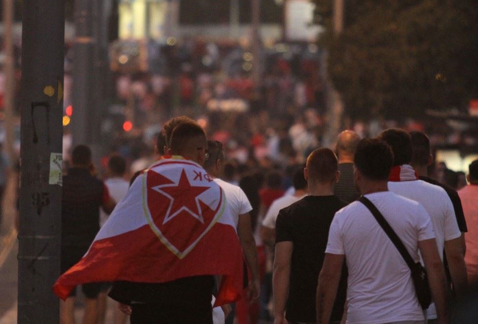Crvena zvezda - Napoli 0:0 koreografija i navijanje