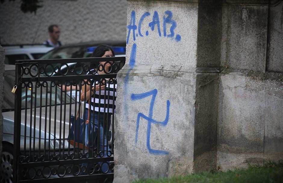 Kukasti krst, Hajl Hitler u Studentskom parku FOTO