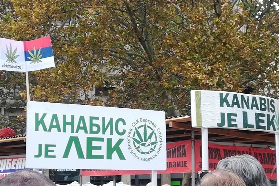 Marihuana - kanabis u medicinske svrhe - protest u Beogradu