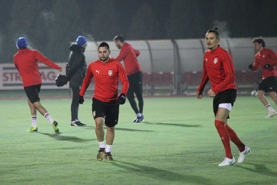 Trening reprezentacije Srbije u Pazovi pred utakmicu protiv Litvanije