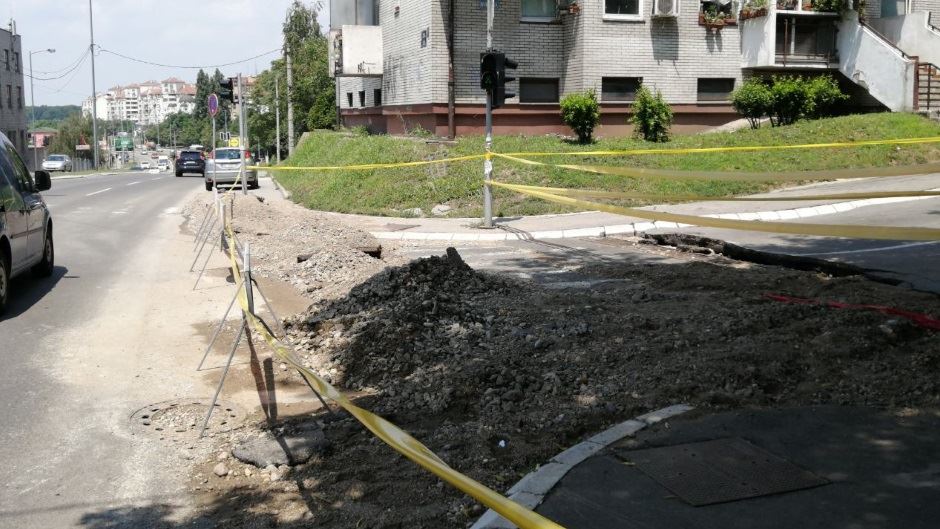 Valjevska ulica u Beogradu nevreme u Beogradu