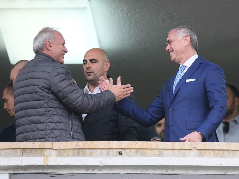 Milorad Vučelić i Zvezdan Terzić, pozdrav pre 161. večitog derbija u Humskoj