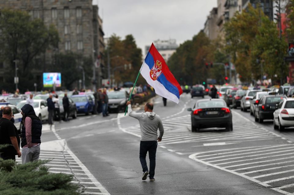 Protest taksista u Beogradu blokada centra Beograda