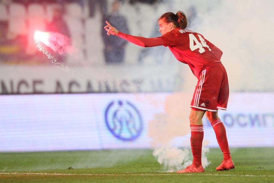 Partizan - Voždovac: Bakljada, prekid utakmice, sukob Stojkovića i sudije FOTOGRAFIJE