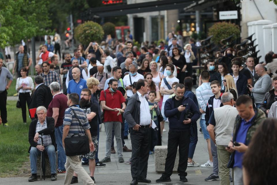 protest podrške uhapšenom episkopu joanikiju u Crnoj Gori