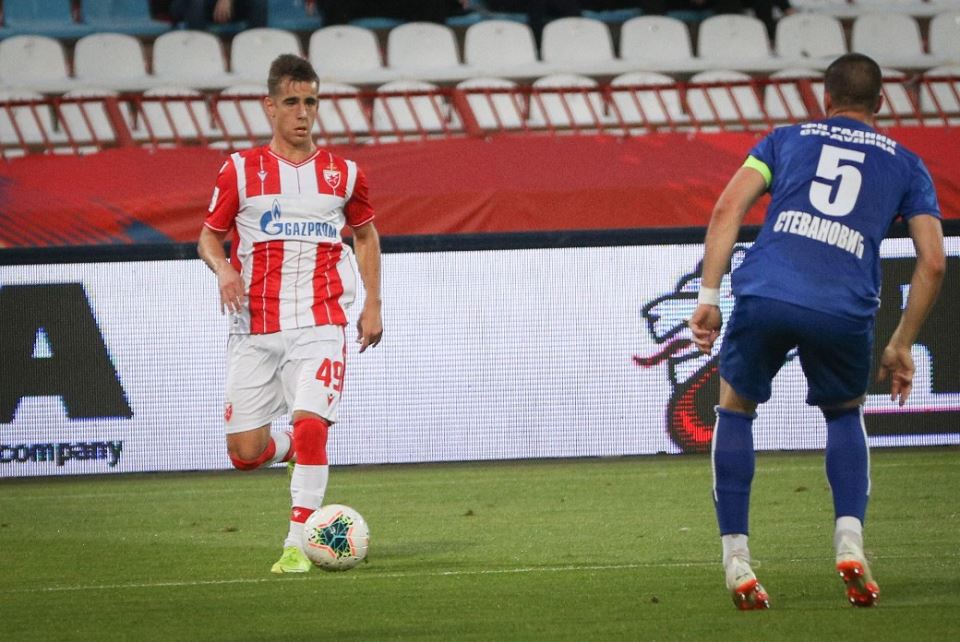 Andrija Radulović Crvena zvezda debi