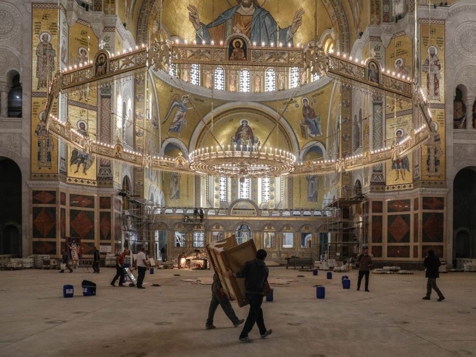 hram svetog save otvaranje rekonstrukcija luster mozaik freske fotografije