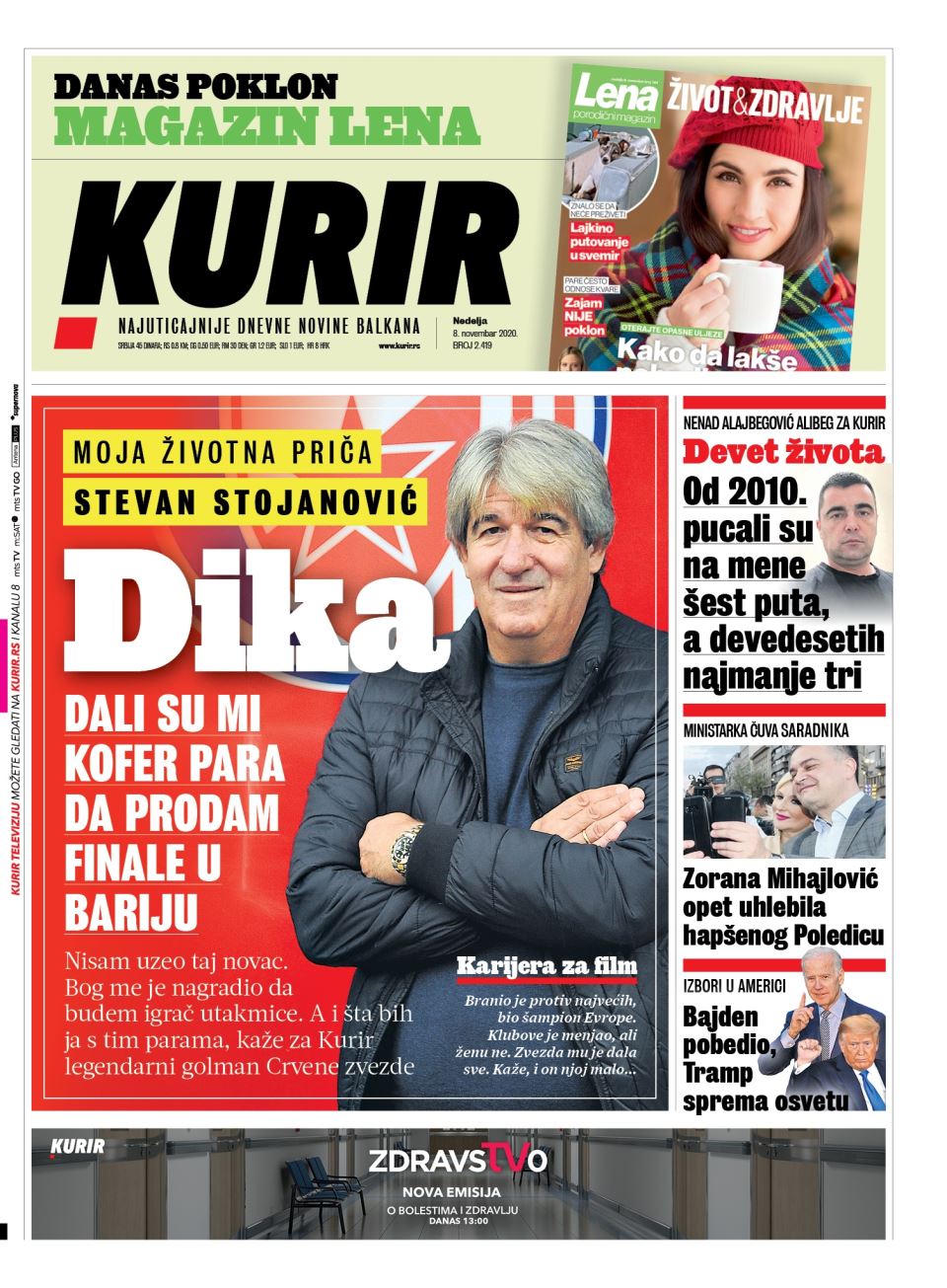 prelistavanje sutrasnje stampe 8 novembar