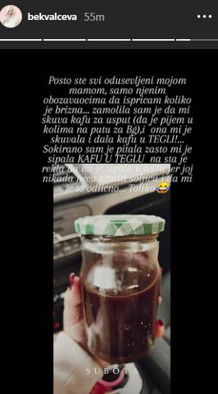 Nataša Bekvalac, kafa