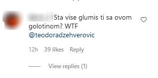 teodora dzehverovic slika sa jaretom seno prozivke na instagramu 