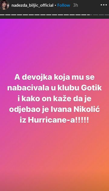 toma panic afera sa ivanom nikolic hurricane nadezda biljic pobesnela sve otkrila instagram foto