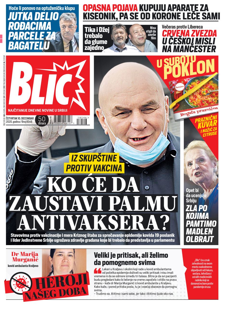 prelistavanje sutrasnje stampe 10 decembar