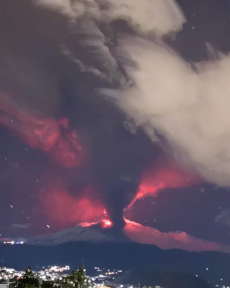 vulkan etna erupcija foto video snimak