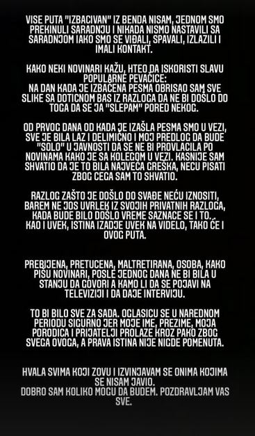 tijana milentijevic decko je pretukao oglasio se instagram foto