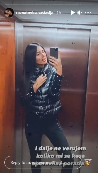 anastasija raznatovic kosa promena instagram