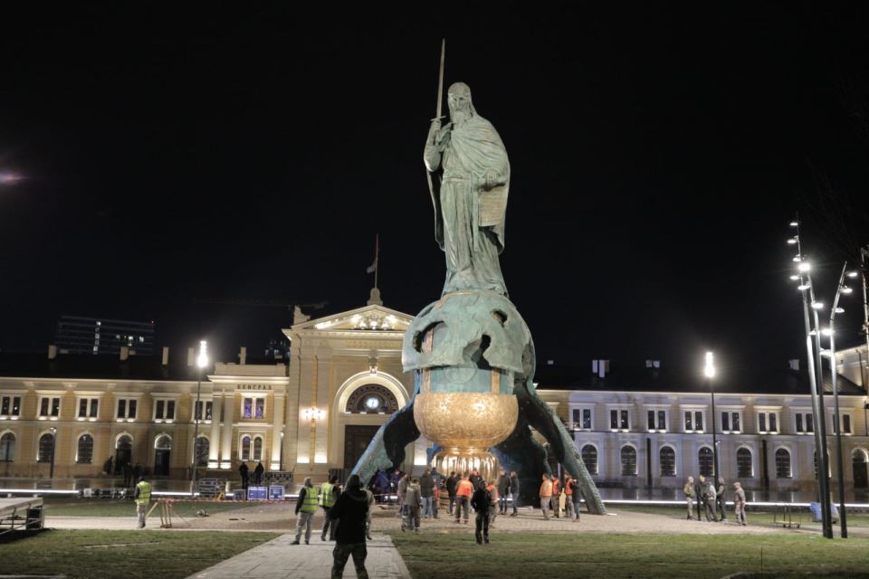 stefan nemanja spomenik otvaranje snimak