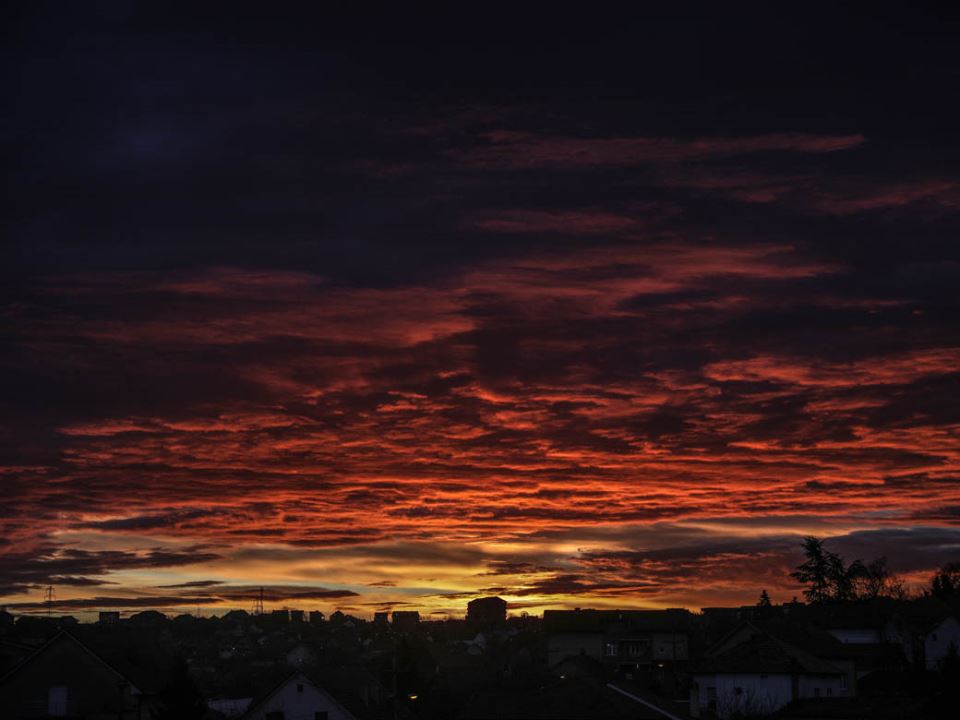 beograd vreme izlazak sunca svitanje zima oblacno fotografije
