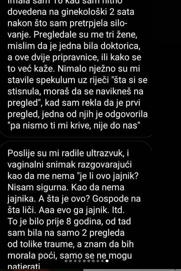 najgora iskustva kod ginekologa neprofesionalno ponasanje