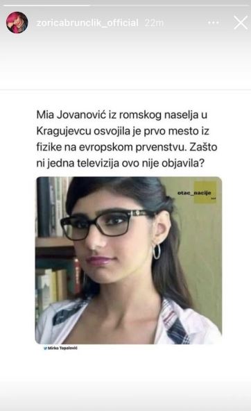 zorica brunclik objavila sliku mie kalife blam fora tviter komentari