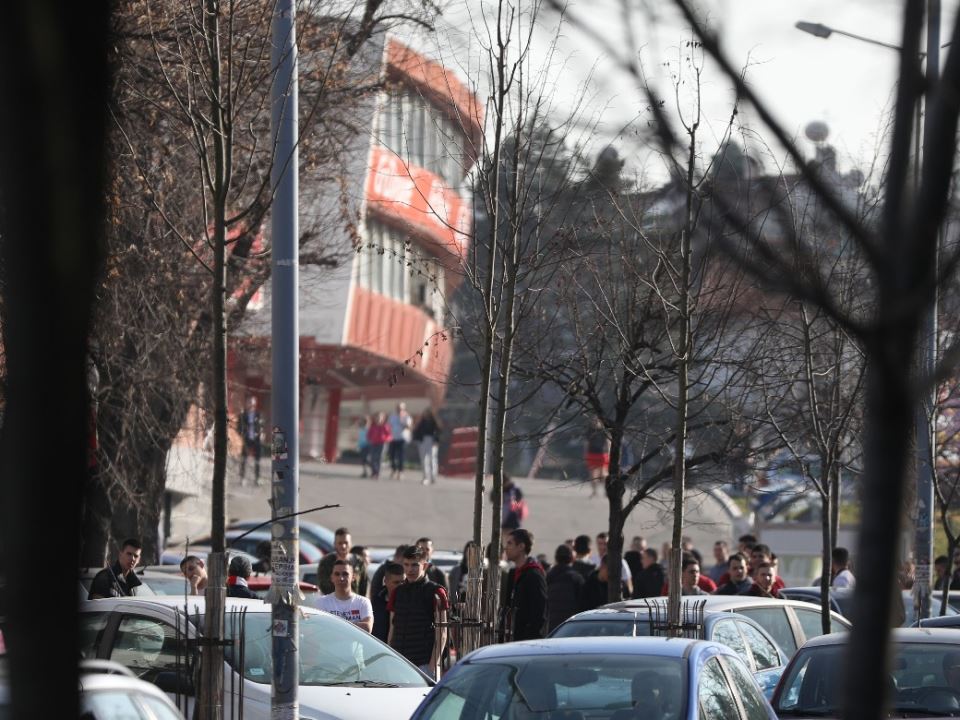 navijaci zvezde docek marakana zvezda milan uzivo fotografije