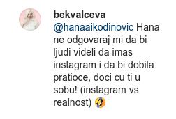 natasa bekvalac cerka hana rodjendan prepiska Instagram