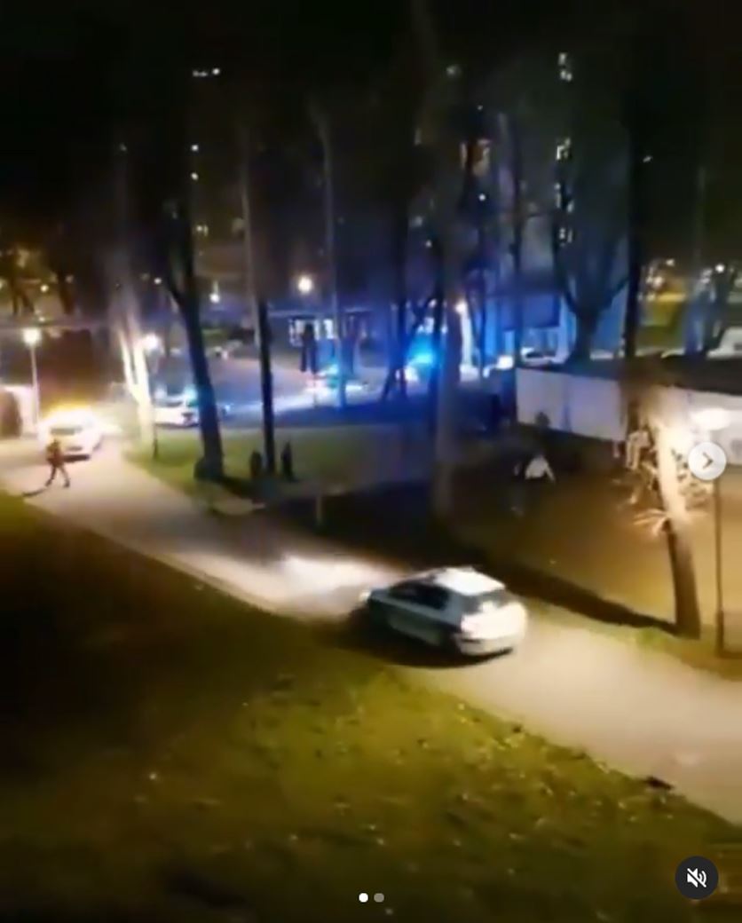 policija upala u studentski grad utakmica video bim zurka