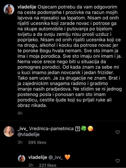 nenad aleksic sa supruga ivana vladimir tomovic prepiska instagram foto