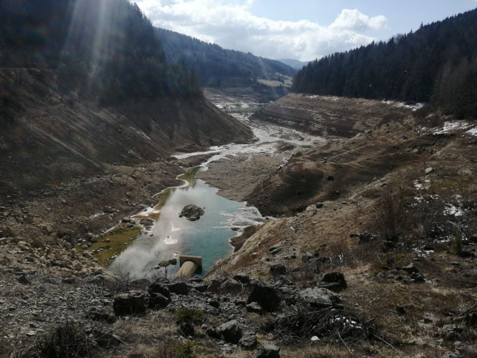 zaovinsko jezereo nestaje voda hidroelektrana