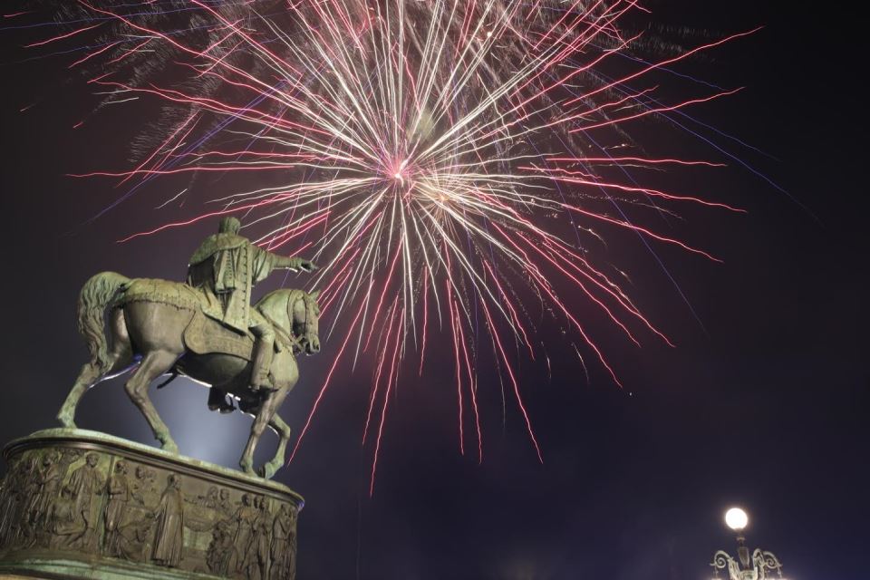 beograd dan pobede proslava vatromet video snimak