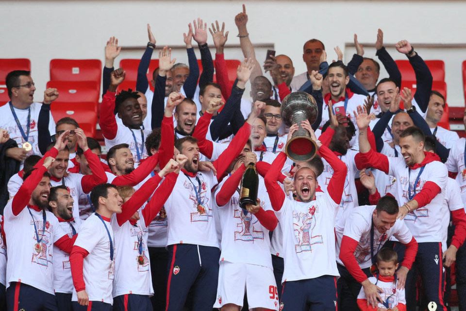 fk crvena zvezda ceremonija pehar superliga 