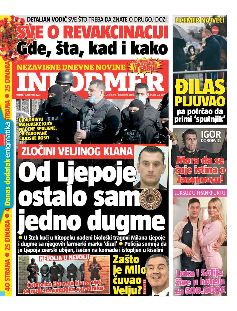 prelistavanje sutrasnje stampe 9 februar