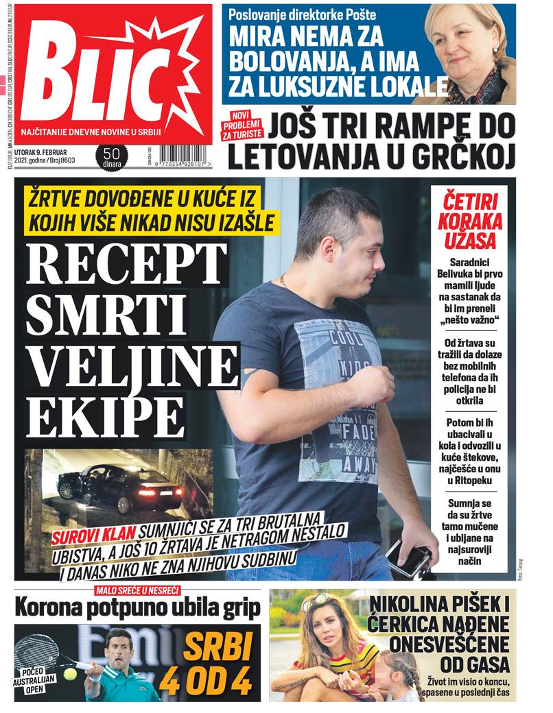 prelistavanje sutrasnje stampe 9 februar