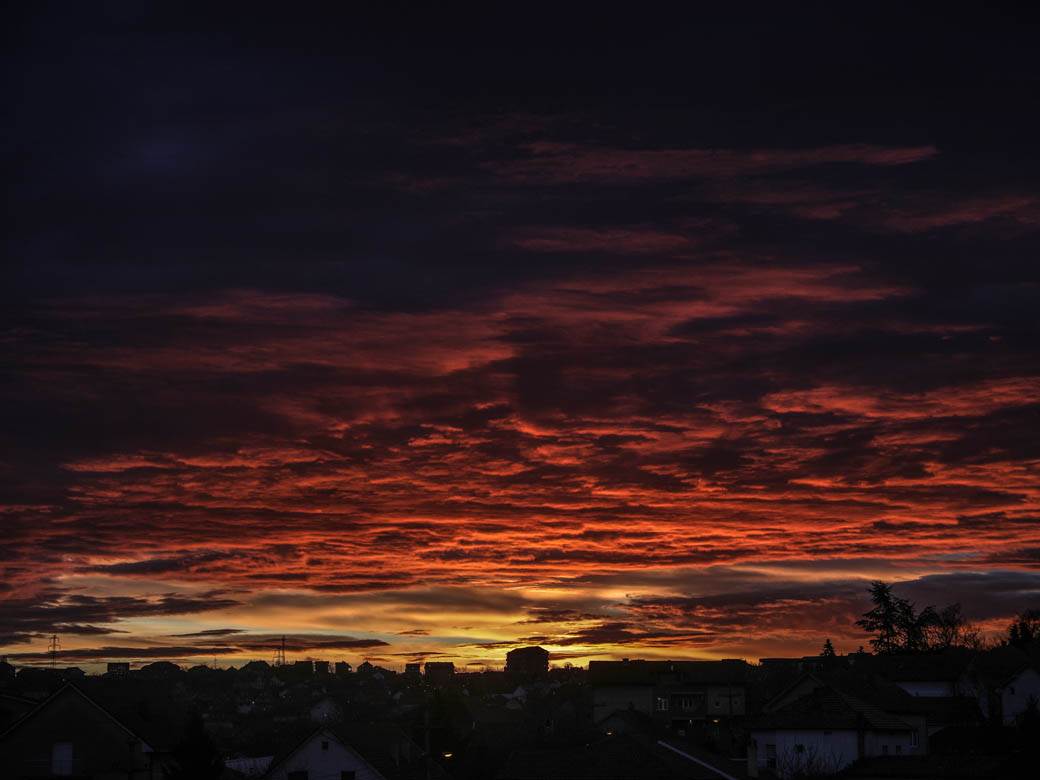 beograd vreme izlazak sunca svitanje zima oblacno fotografije