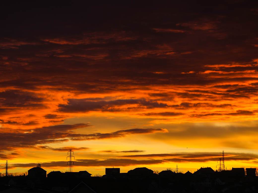 beograd vreme izlazak sunca svitanje zima oblacno fotografije
