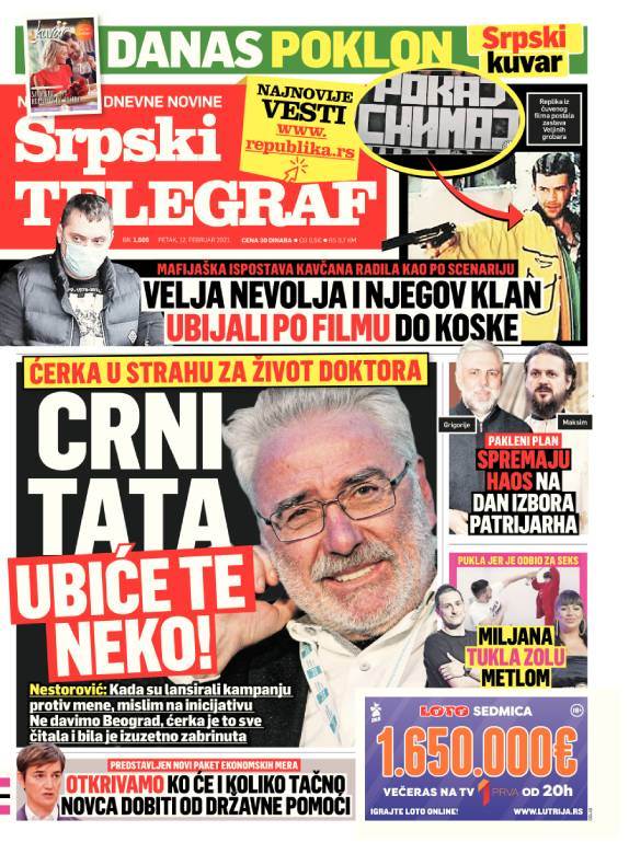 prelistavanje sutrasnje stampe 12 februar