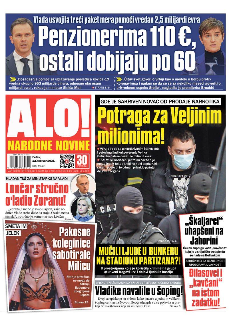 prelistavanje sutrasnje stampe 12 februar