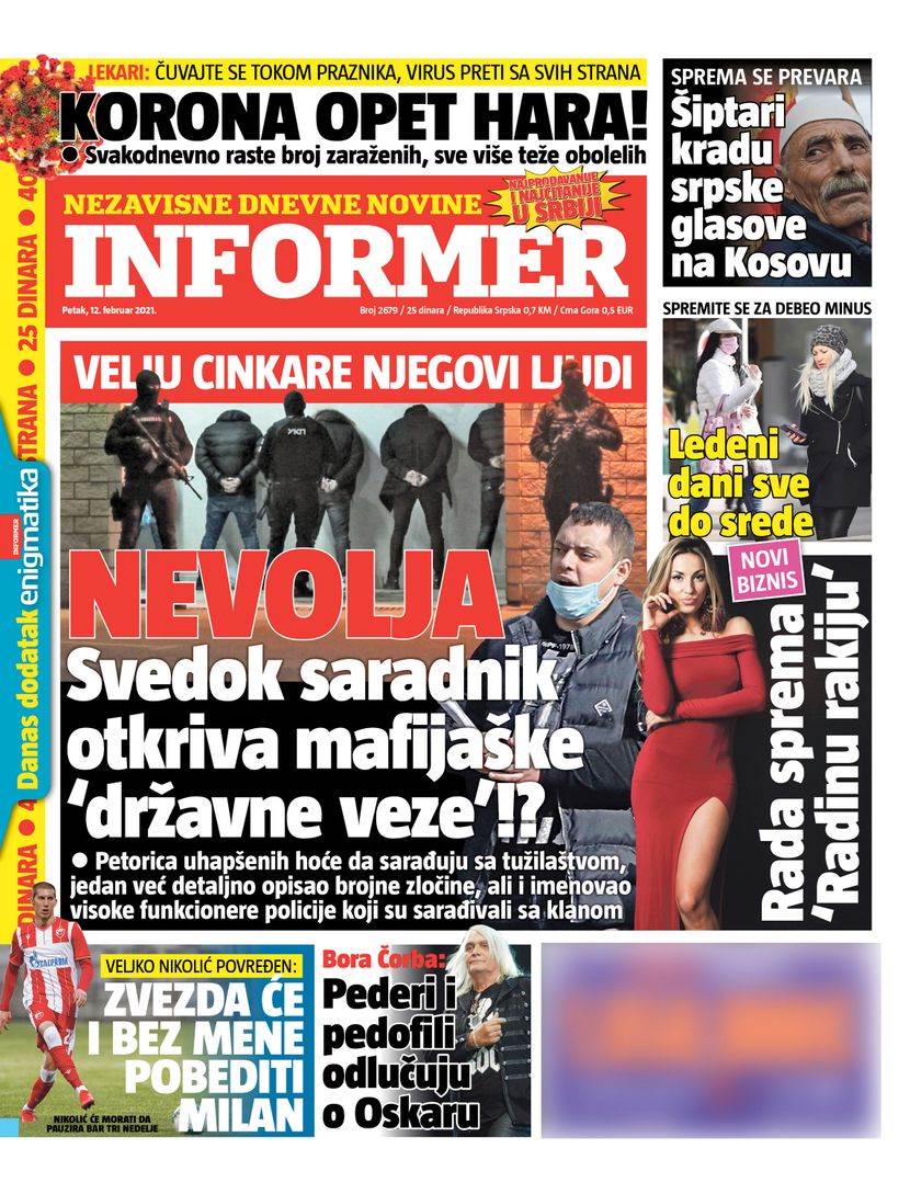 prelistavanje sutrasnje stampe 12 februar