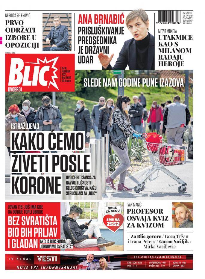 Pregled štampe za ponedeljak 15 februar