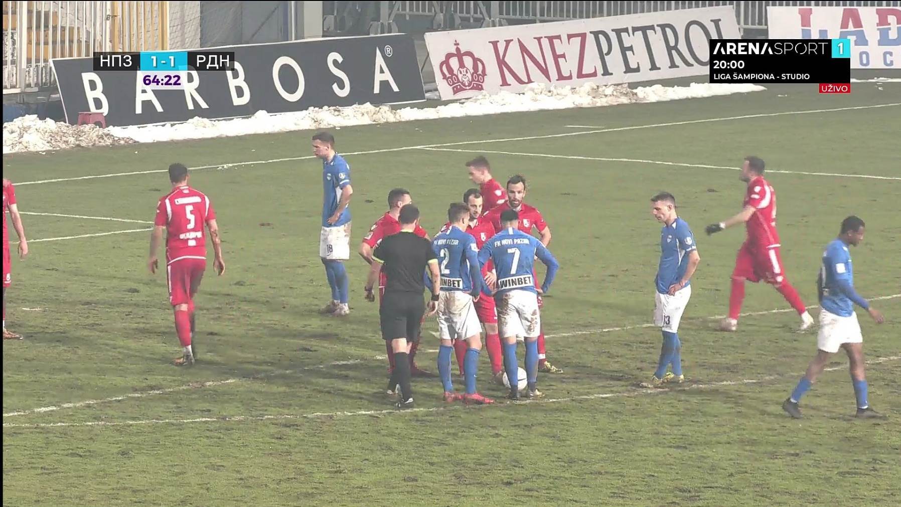 novi pazar radnicki skandalozan teren superliga 22 kolo pobeda preokret
