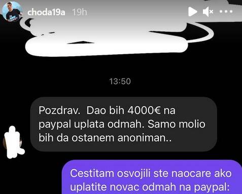 teodora dzehverovic choda prodao polovne naocare za 4000 evra?